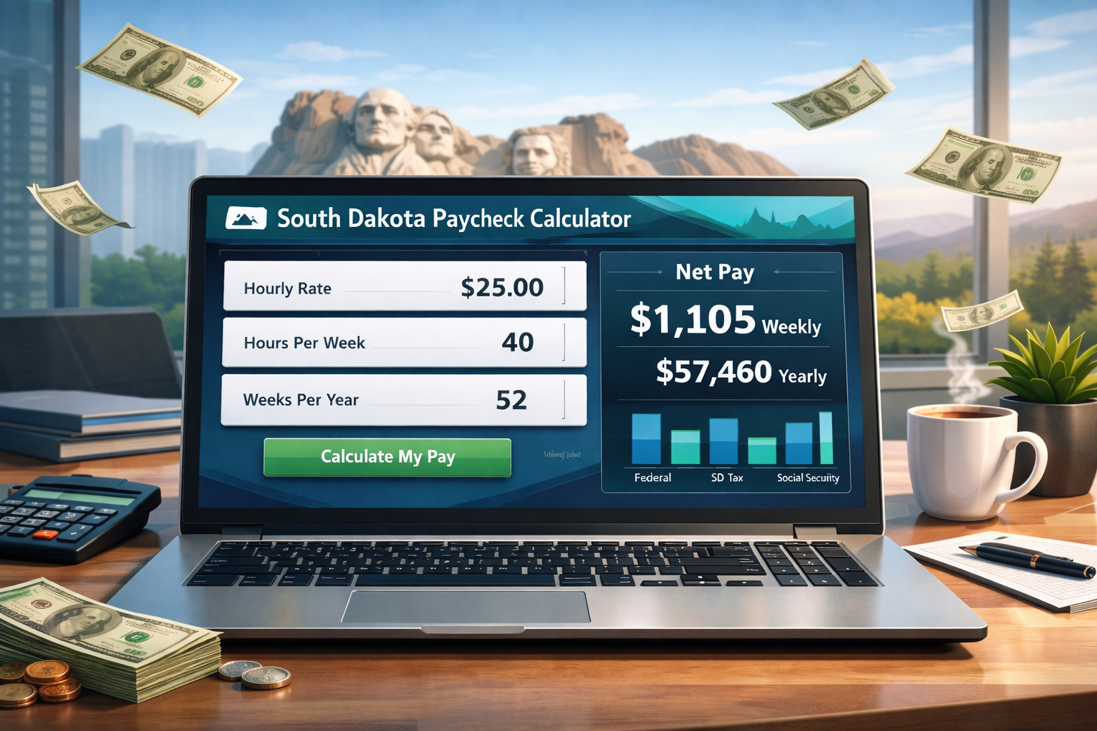 South Dakota Paycheck Calculator 2026