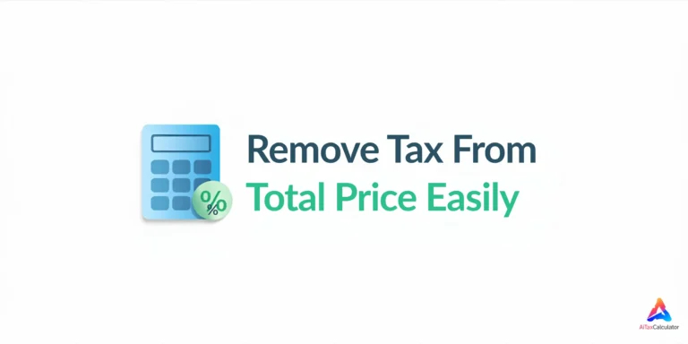 Sales Tax Reverse Calculator
